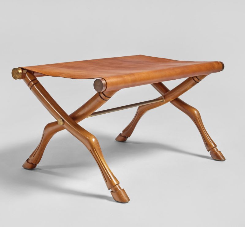 "Diphros Okladias" Folding Stool T.H. Robsjohn-Gibbings - 图1