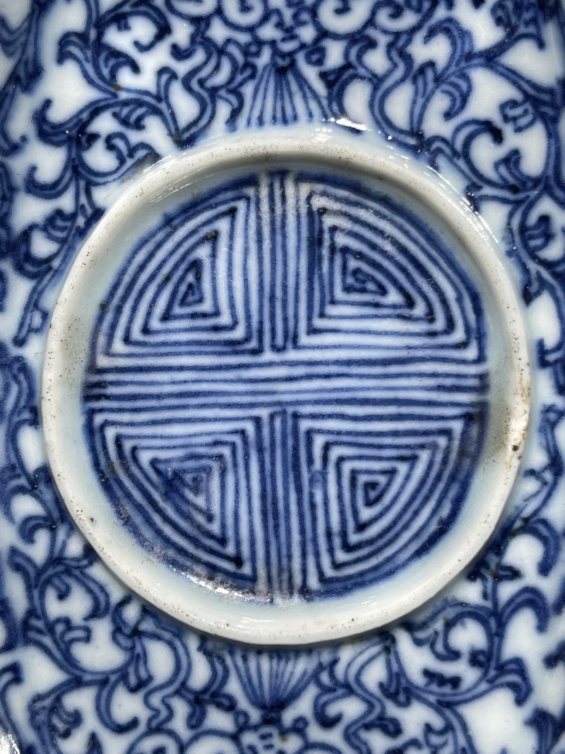 清乾隆 青花粉彩茶船一组四只 - 图3