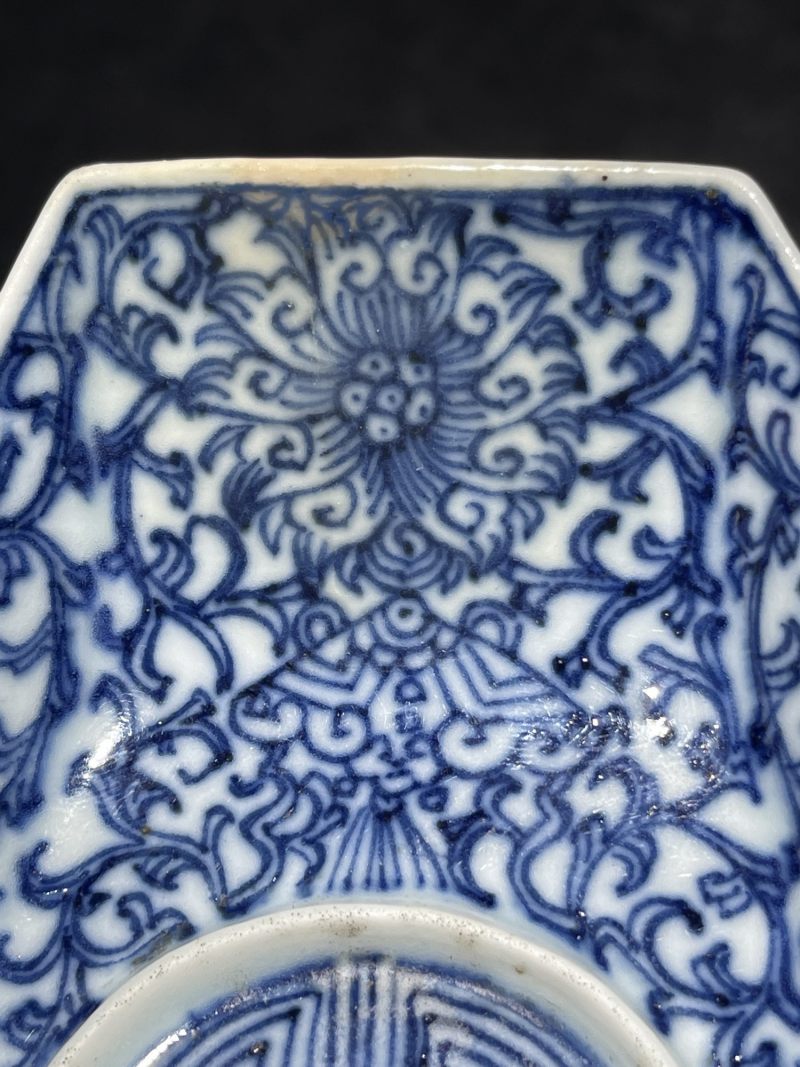 清乾隆 青花粉彩茶船一组四只 - 图4