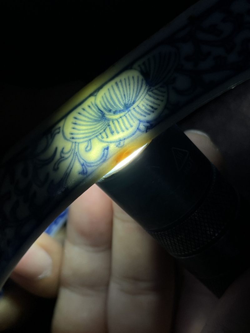 清乾隆 青花粉彩茶船一组四只 - 图13