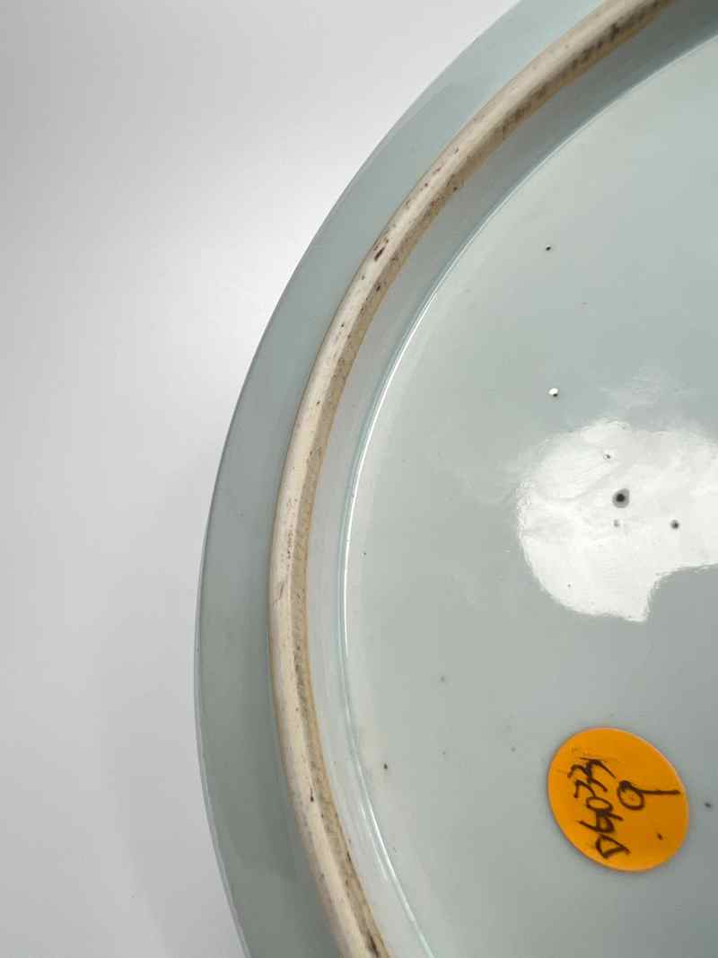 XYB051  清早期 青花山水人物纹镗锣洗 - 图8
