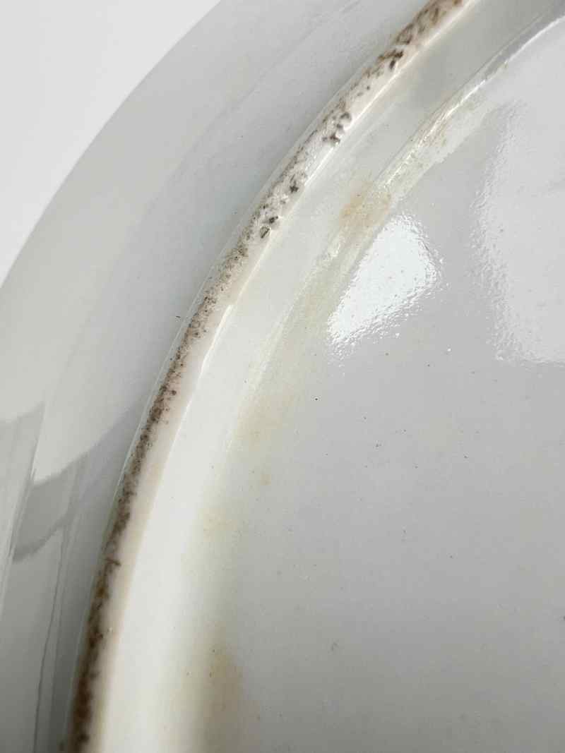 XYB047  民国 黄地粉彩二龙戏珠纹赏盘 - 图9