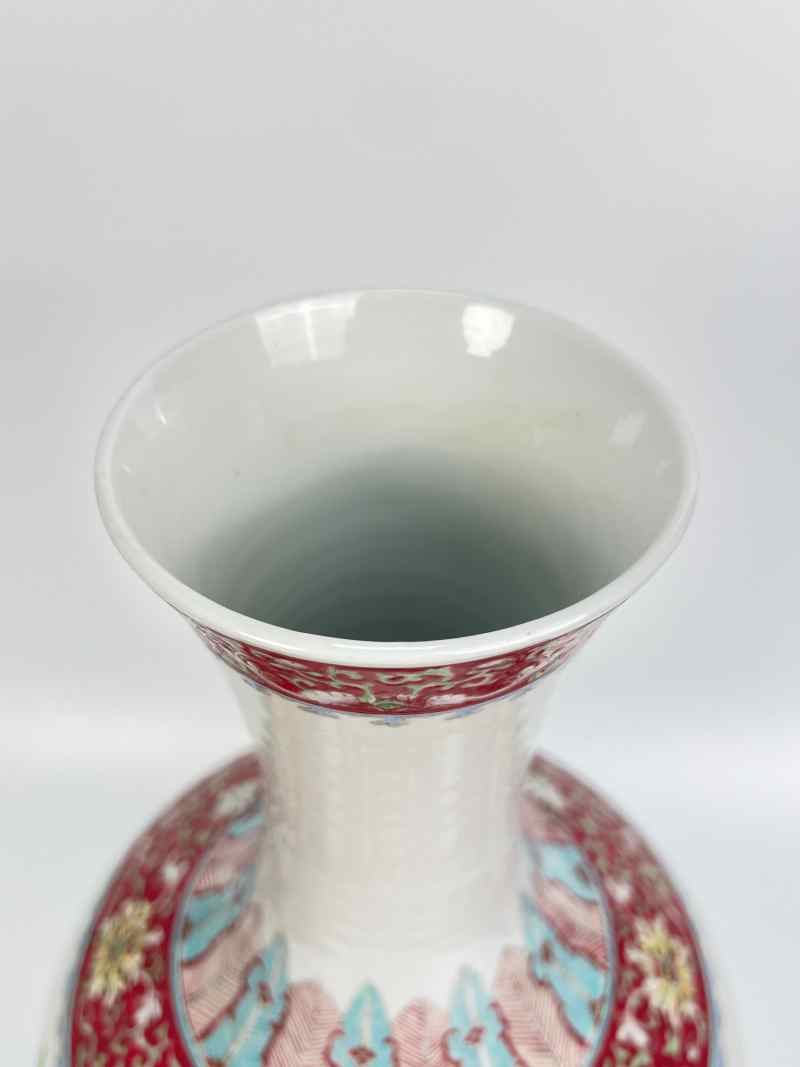 XYB056  民国 粉彩花果纹赏瓶 - 图2