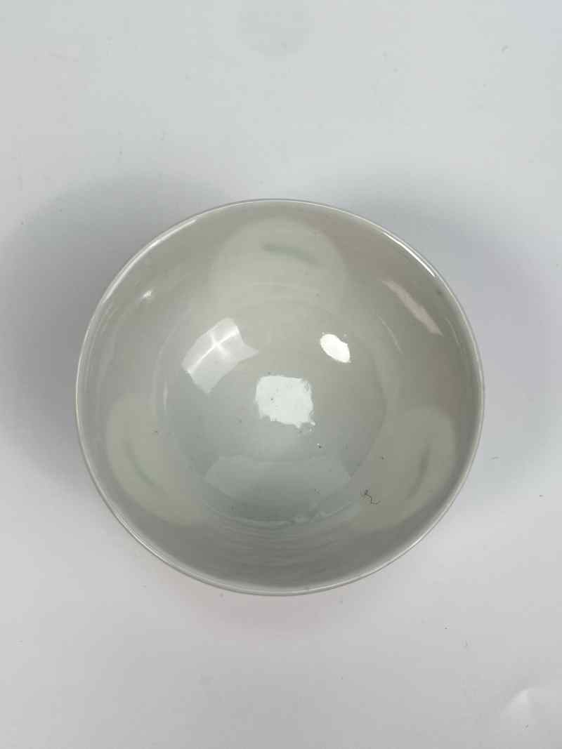 XYB044  民国 胭脂红釉轧道粉彩花卉纹茶圆 - 图5