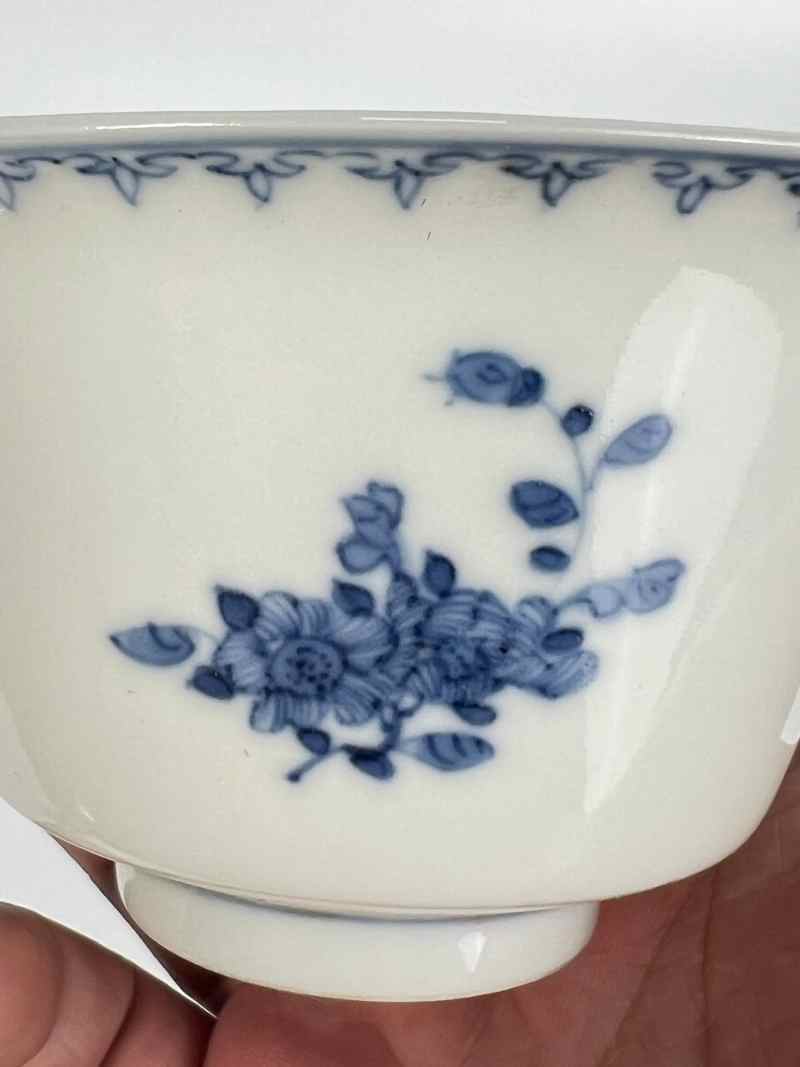 XYB033  民国 青花花卉纹杯 - 图5