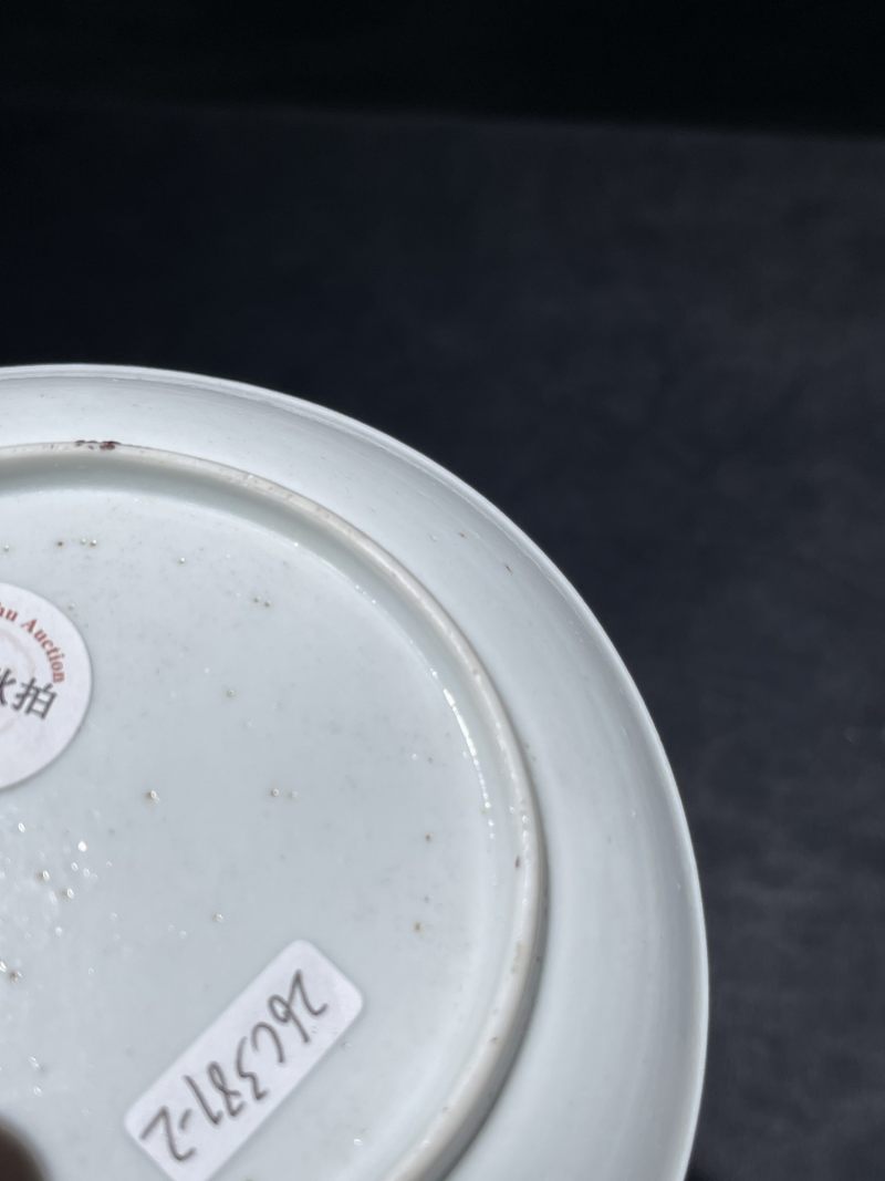 清雍正 广珐琅牧羊女图小盘一组两件 - 图6