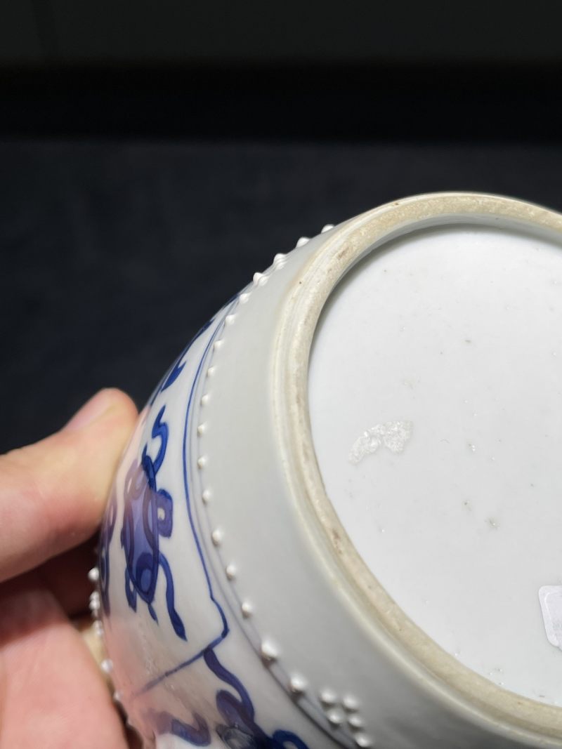 清康熙 青花博古纹执壶 - 图8