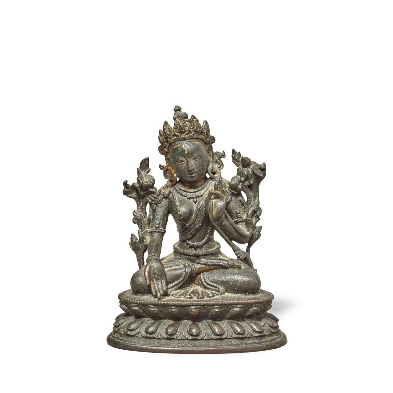 十八世紀 銅白度母像 | A BRONZE FIGURE OF WHITE TARA