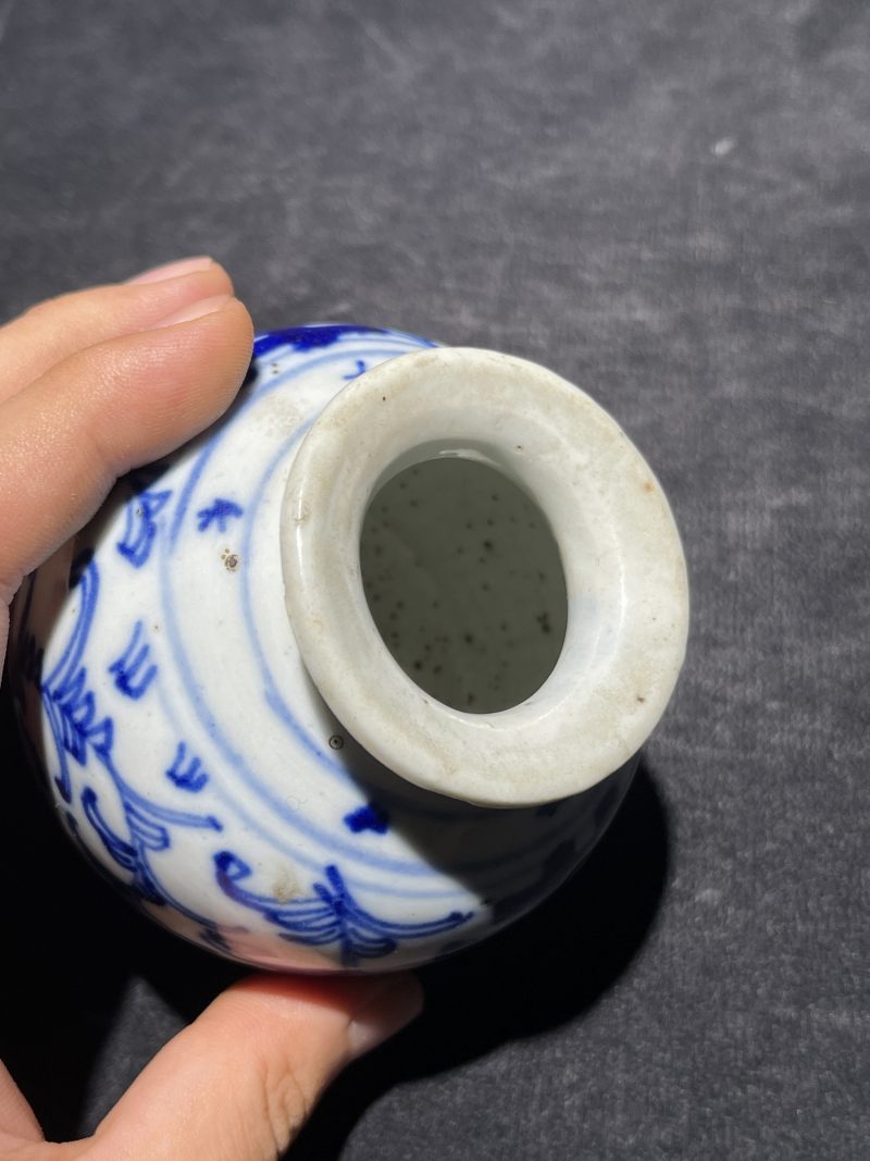 清代 青花喜字罐一组19件 - 图65