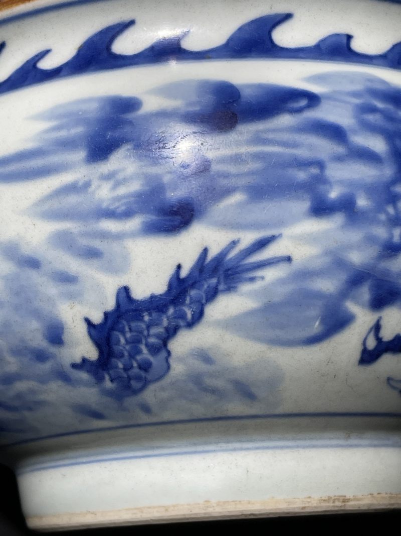 清顺治 青花云龙纹香炉 - 图8