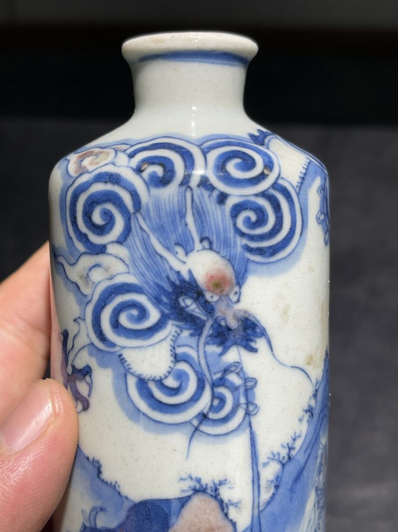清中期 青花釉里红十二生肖纹大母壶 - 图6