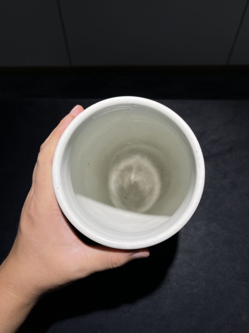 清同治 矾红花卉壮罐一对 - 图5