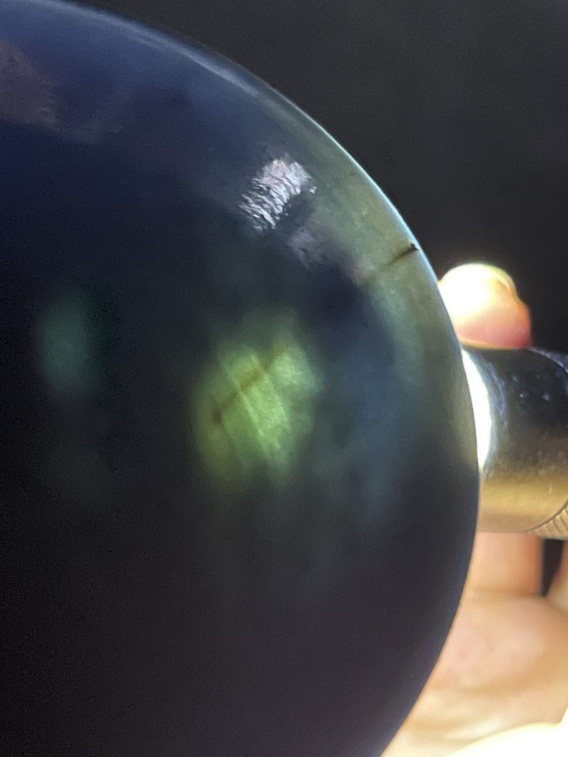 清光绪 祭蓝描金浮雕狮子绣球纹赏瓶 - 图16