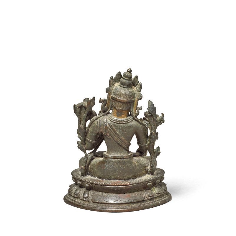 十八世紀 銅白度母像 | A BRONZE FIGURE OF WHITE TARA - 图2
