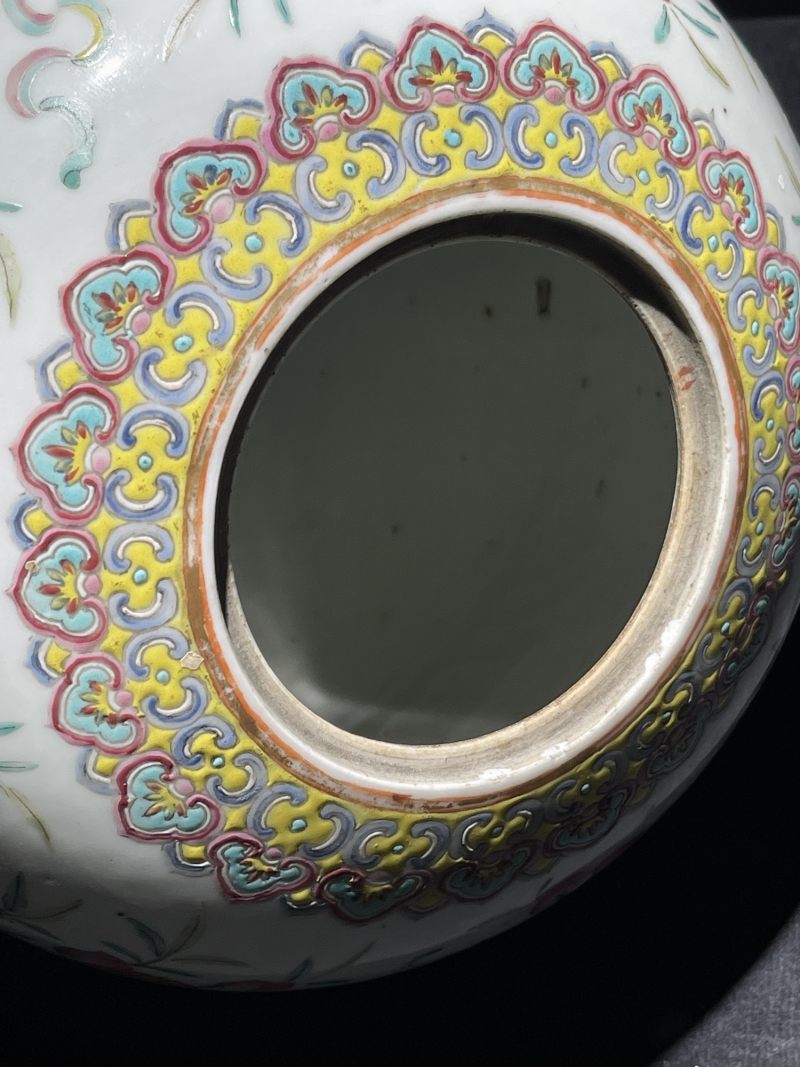 清光绪 粉彩福寿纹罐 - 图9