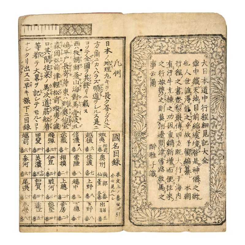 或一八三七年 《大日本道中行程細見記》 | DETAILED RECORD OF THE LENGTH OF THE ROADS OF GREATER JAPAN (DAI NIHON DOCHU KOTEI SAIKENKI) - 图3