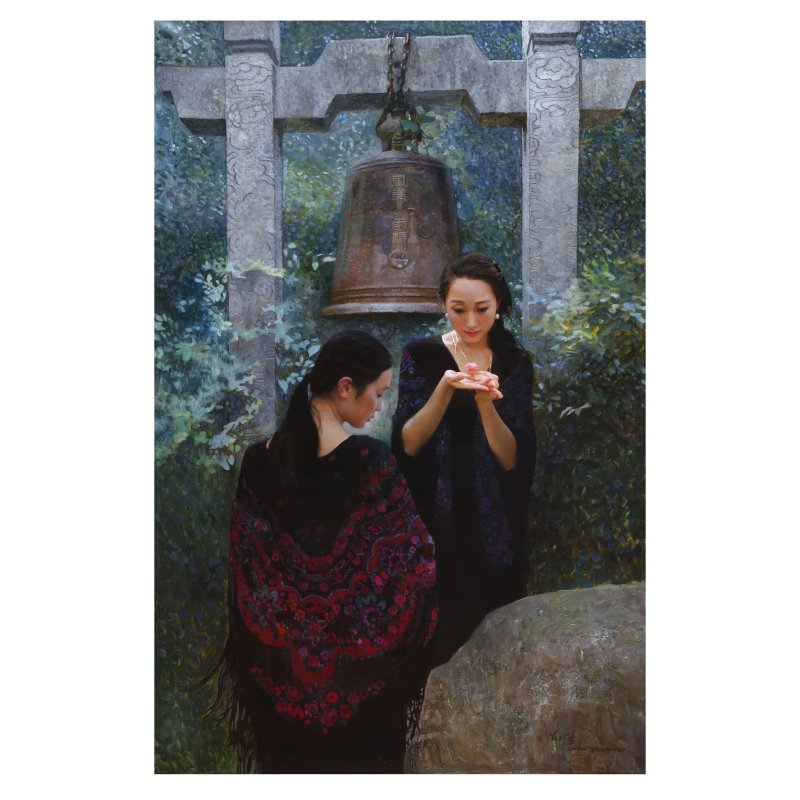 陳衍寧（1945年生）清寂 布面油畫 | CHEN YANNING (b.1945) - 图3