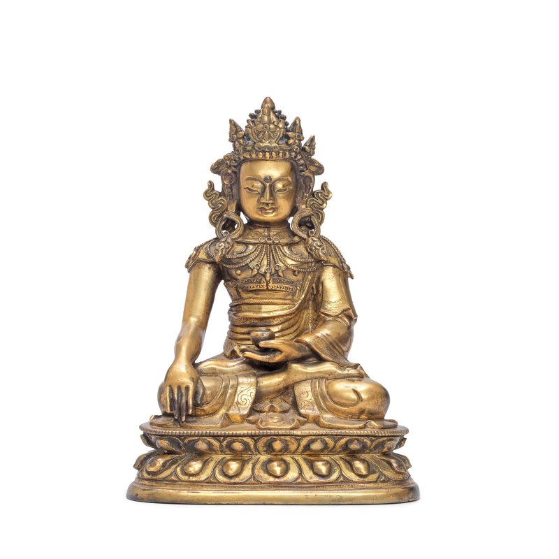十八世紀 銅鎏金阿閦佛坐像 | A GILT BRONZE FIGURE OF AKSHOBHYA - 图3