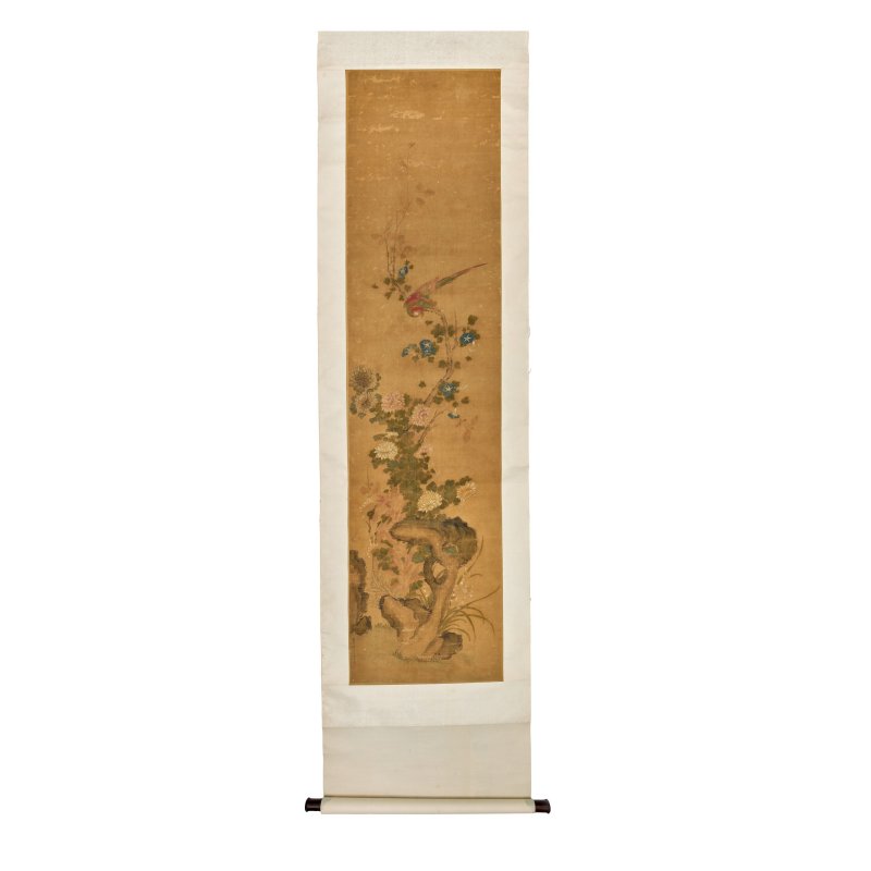 崔白（傳） 花鳥圖 設色絹本 立軸 | AFTER CUI BAI (1004–1088) - 图2