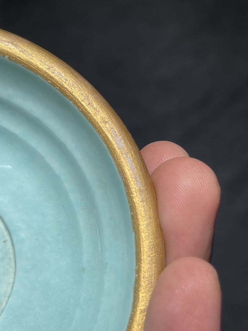 清乾隆 御制绿地洋彩描金八吉祥供器 - 图15