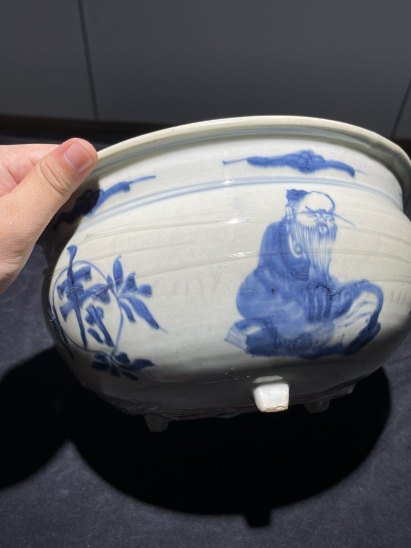 清早期 青花香炉、花觚一组6件 - 图3