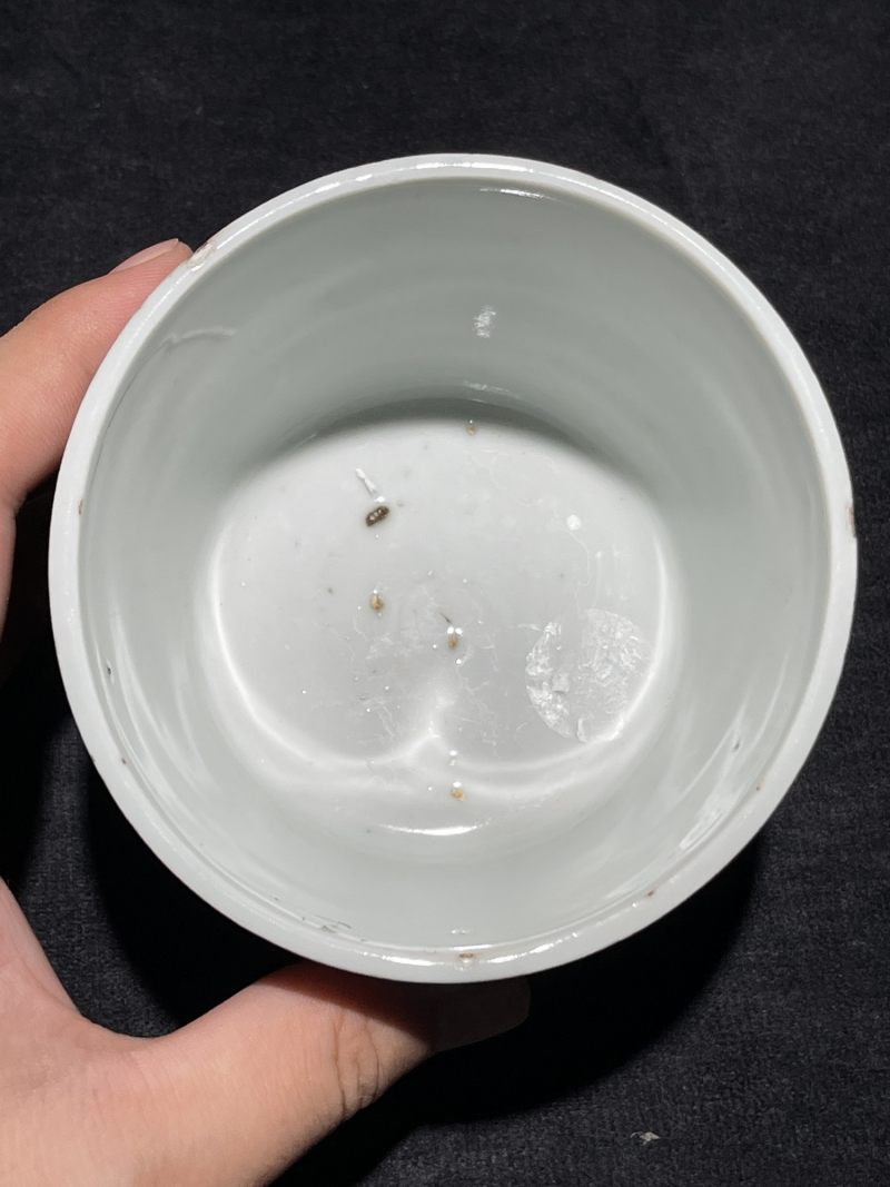 明天启 青花釉里红花鸟纹香炉 - 图7