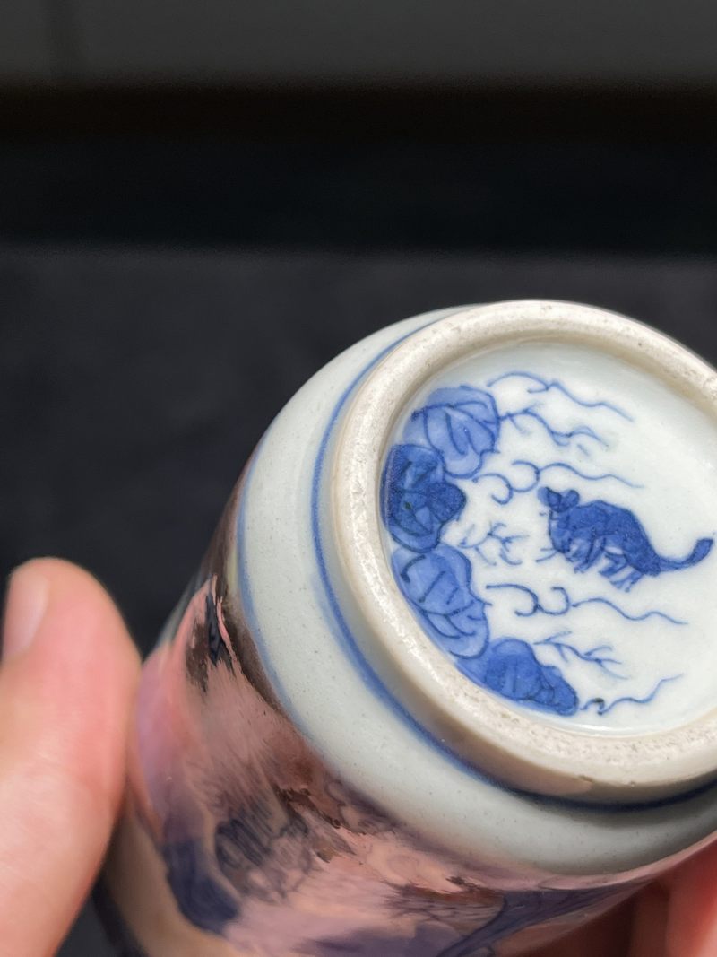 清中期 青花釉里红十二生肖纹大母壶 - 图10