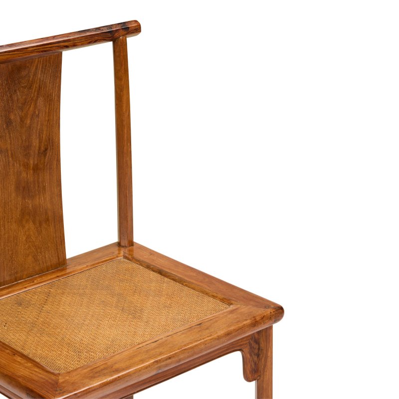 十八/十九世紀 黃花梨燈掛椅一對 | A PAIR OF HUANGHUALI 'LAMP-HANGER' CHAIRS, DENGGUAYI - 图5