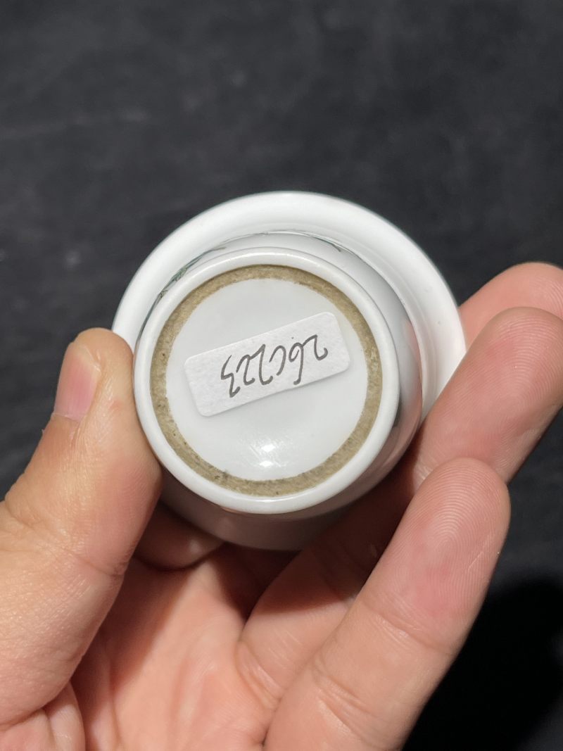 50 年代 刘仲卿风格粉彩花卉纹杯 - 图8