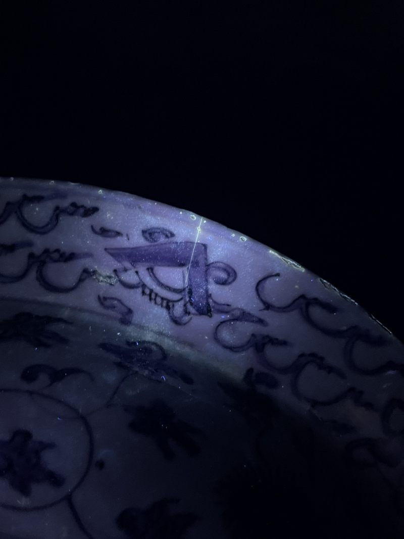 明晚期 青花人物故事纹折沿盆 - 图15