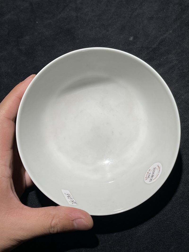 清道光 青花忍冬纹碗 - 图5