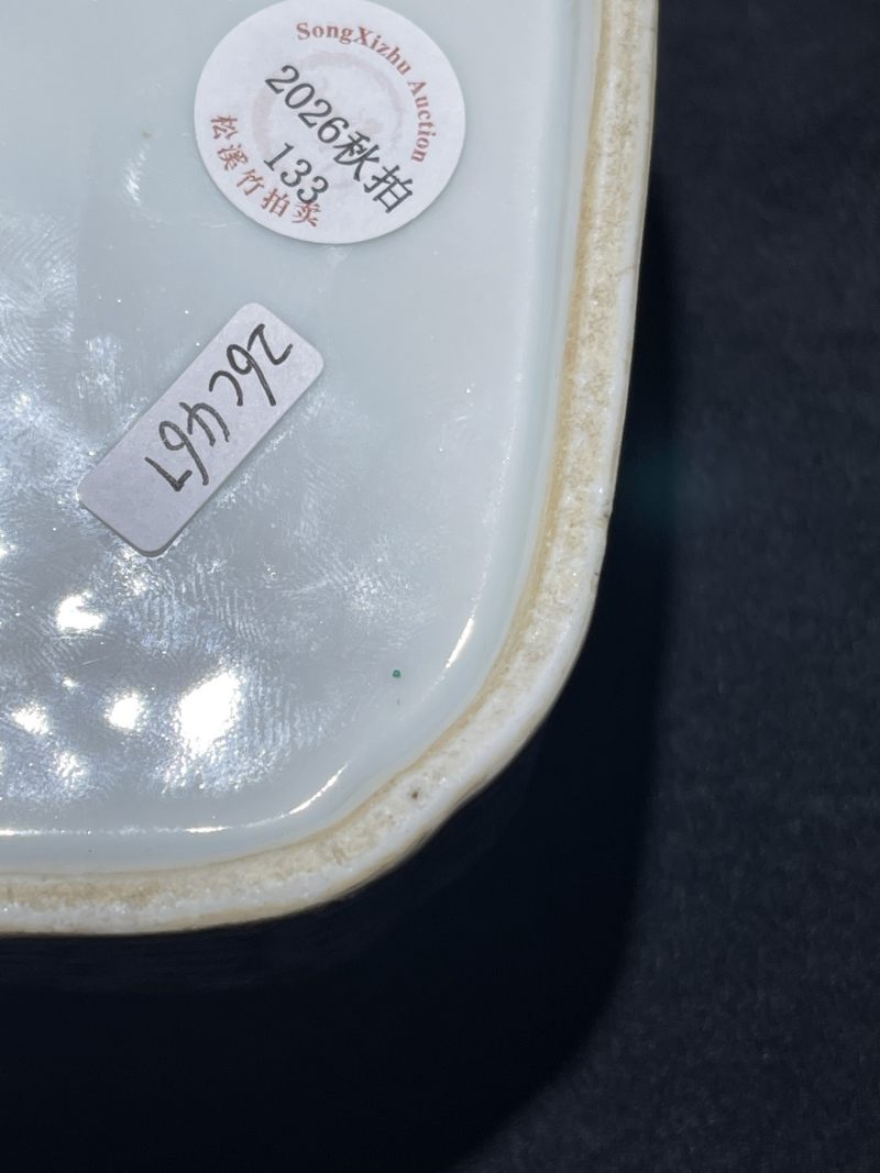 清道光 粉彩金玉满堂纹井字洗 - 图10