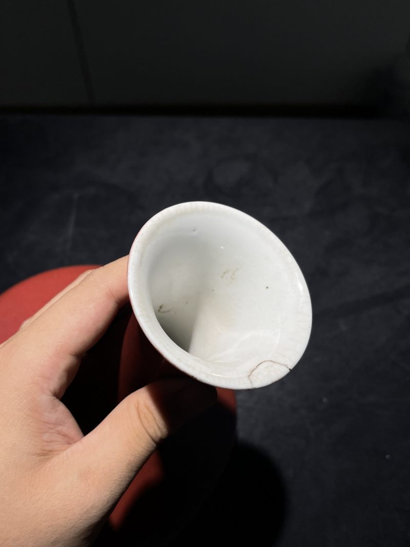 解放后 青花单色釉名家瓷一组四件 - 图4