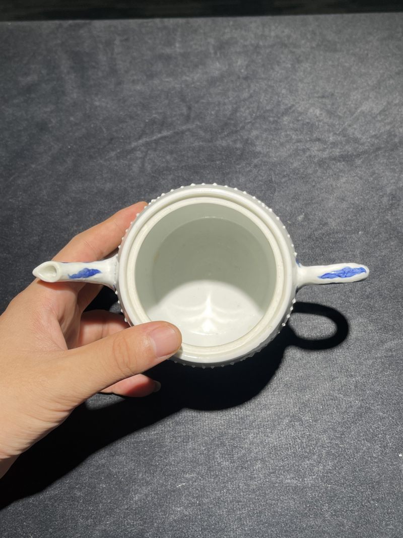 清康熙 青花博古纹执壶 - 图6