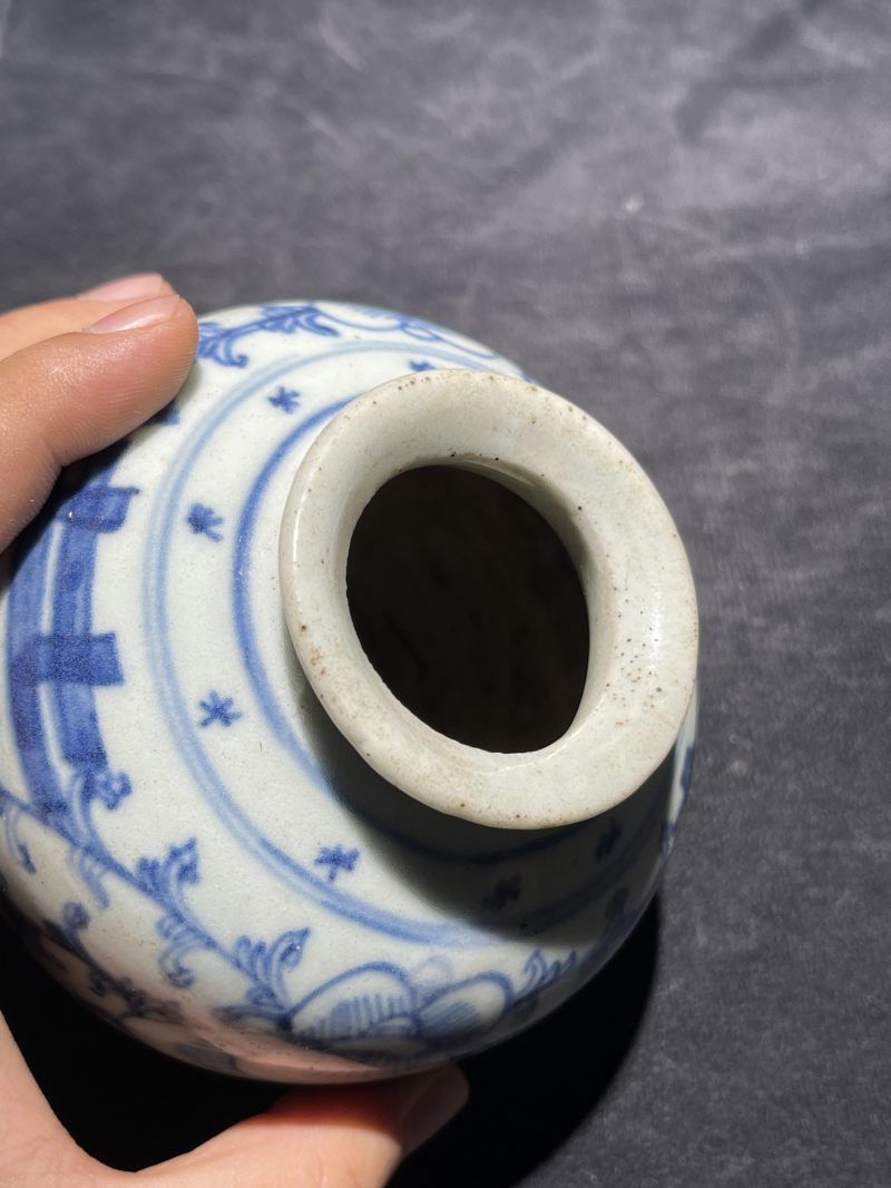 清代 青花喜字罐一组19件 - 图38