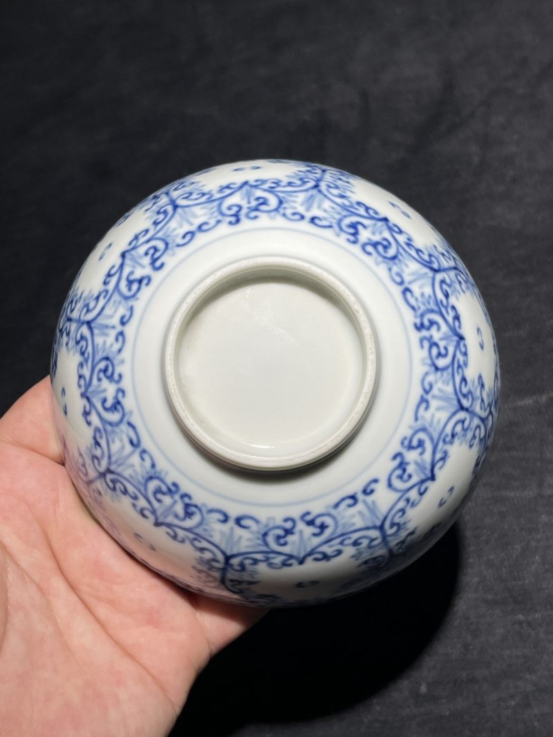 清代 青花花卉纹碗 - 图6