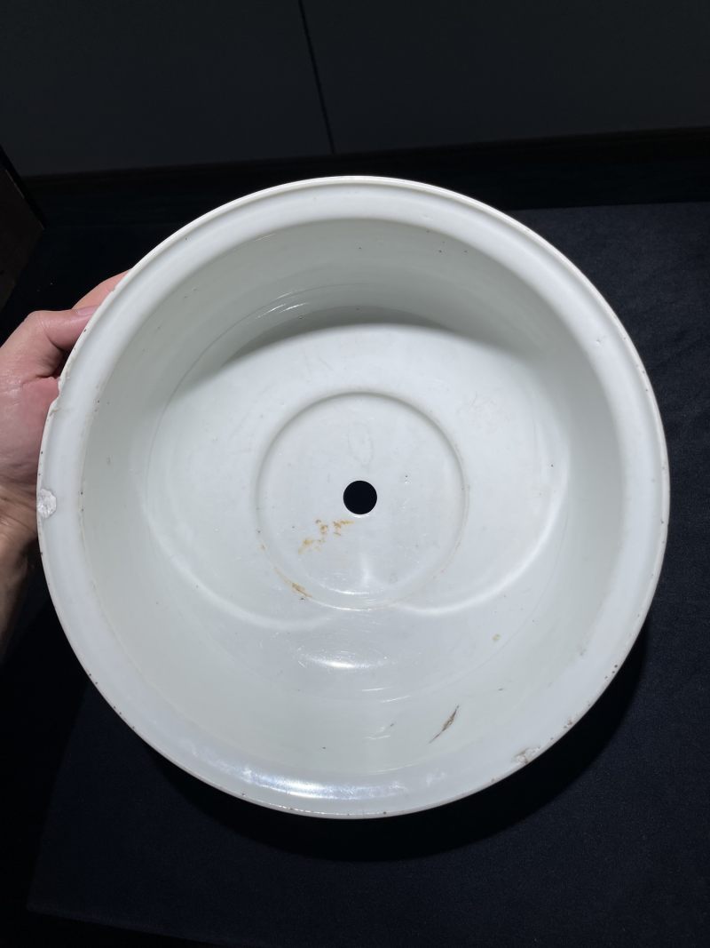 清晚期 浅绛彩花鸟纹大碗 - 图8