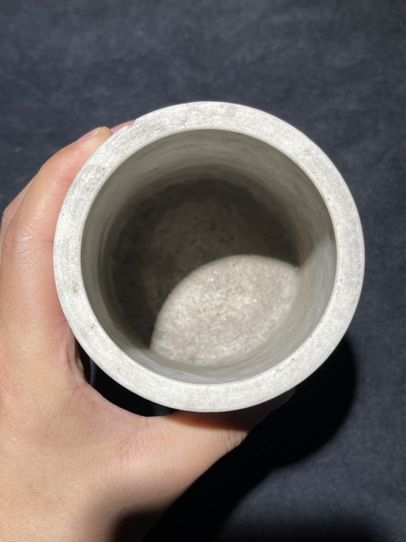 清代 粉彩、青花笔筒一组4件 - 图5