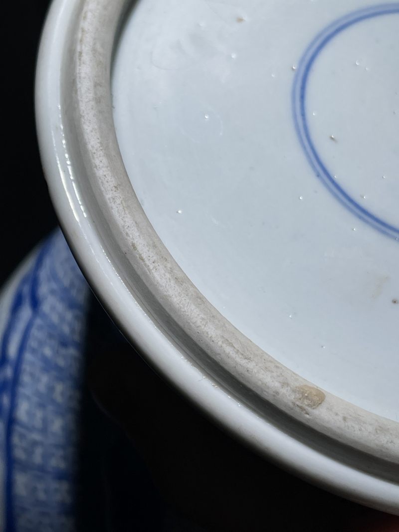 清康熙 青花开窗八仙人物凤尾尊 - 图10