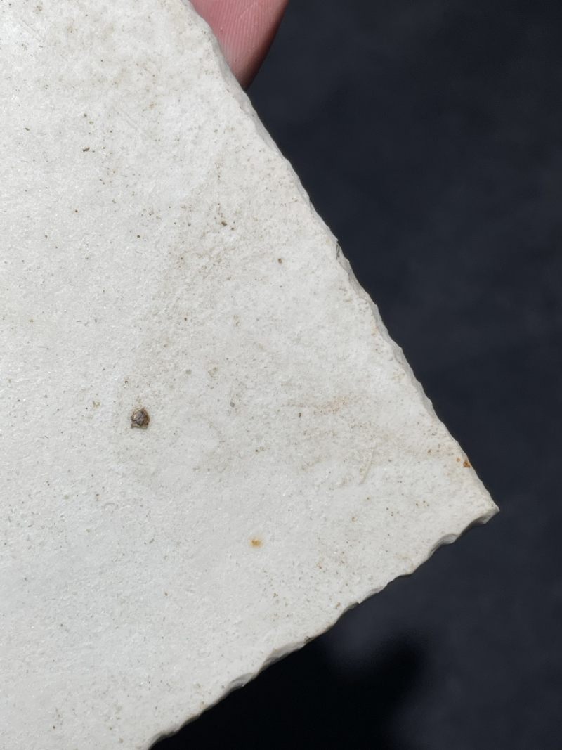 解放后 粉彩雪景图瓷板一对 - 图7