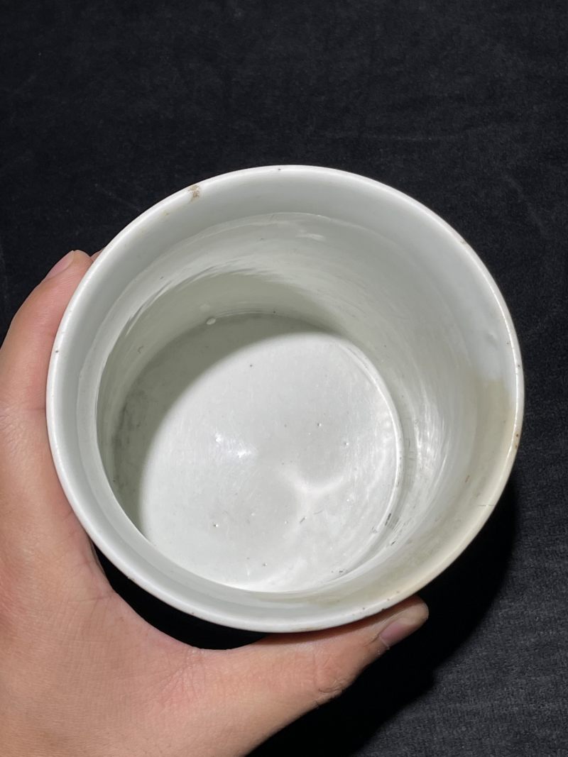 民国 王步青花花鸟纹笔筒 - 图8