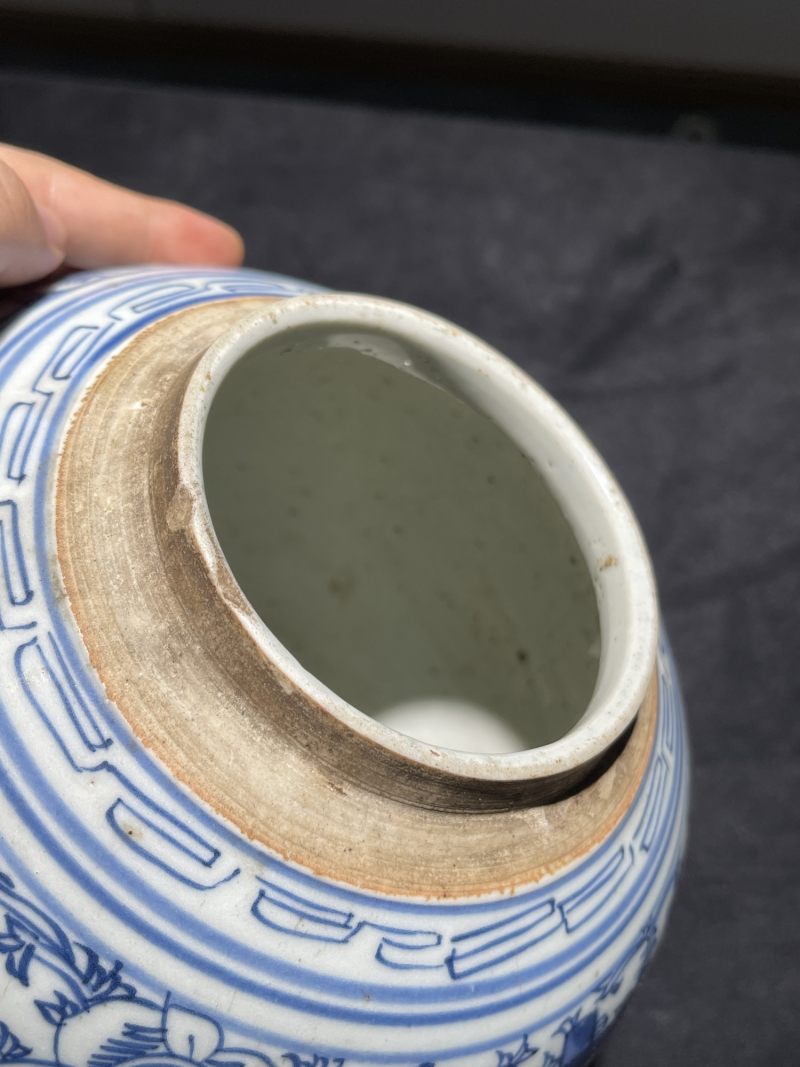 清代 青花喜字罐一组19件 - 图4