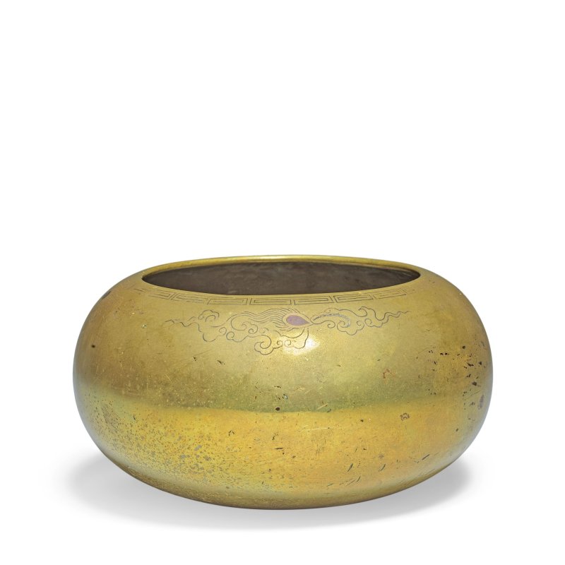 十七/十八世紀 銅嵌銀缽 | A SILVER-INLAID BRONZE 'ALMS BOWL' INCENSE BURNER
