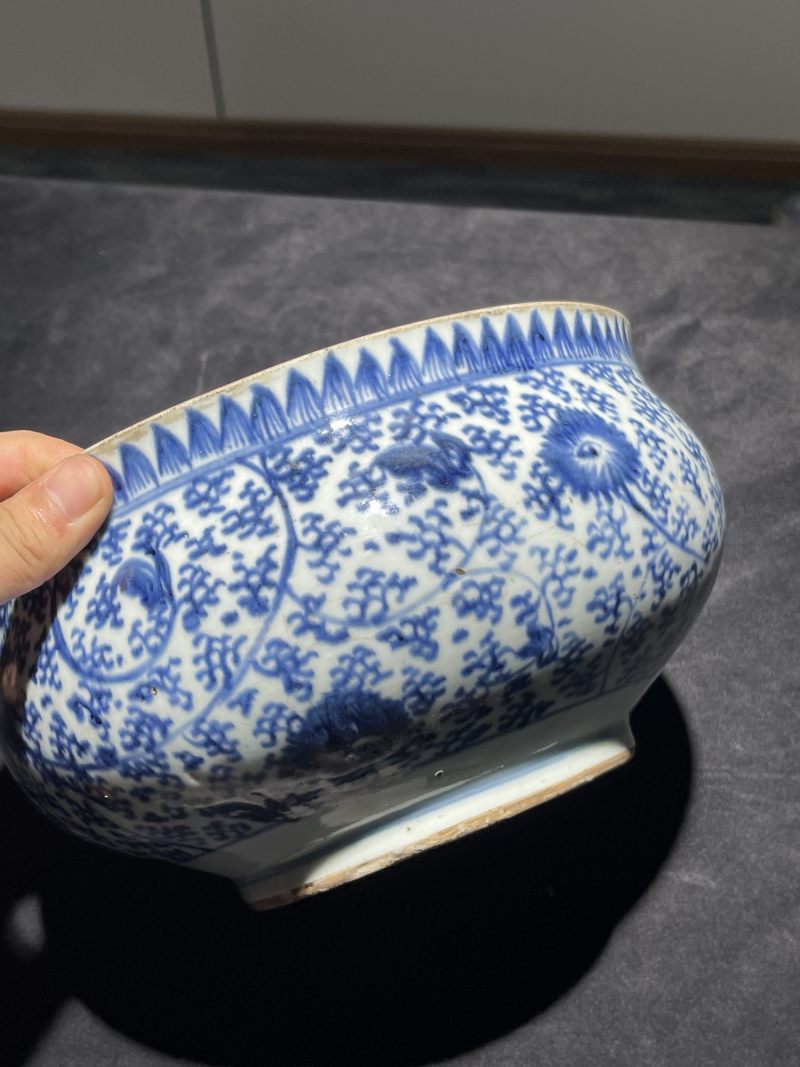 清早期 青花香炉、花觚一组6件 - 图10