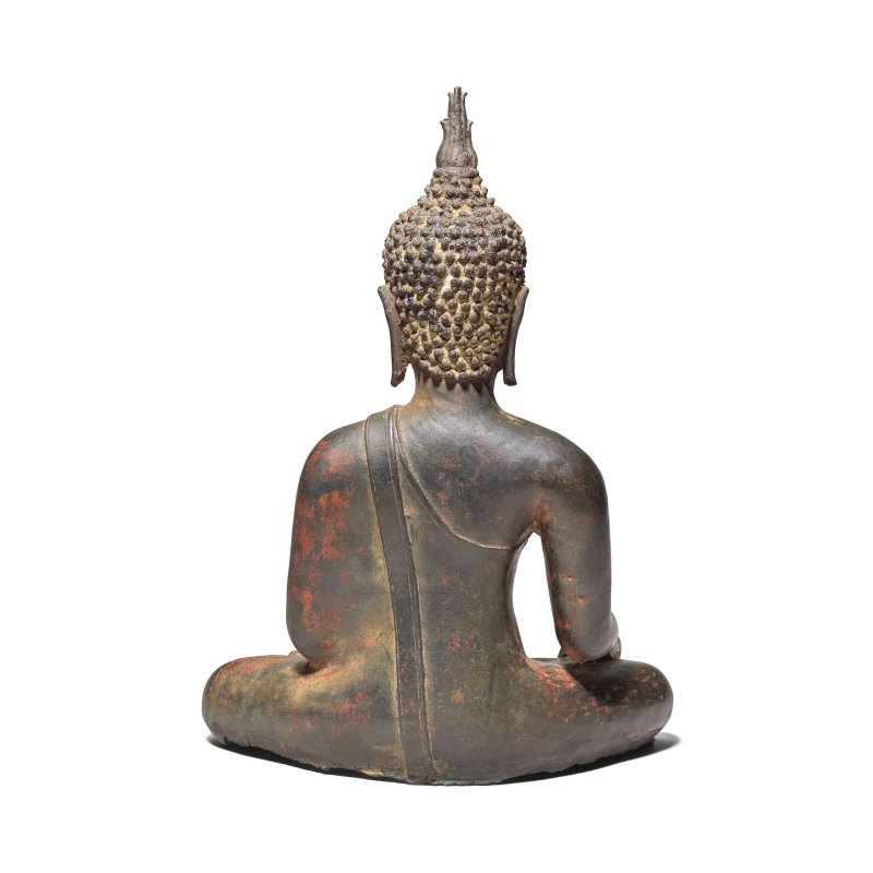 泰國 大城時期 十六/十七世紀 銅佛像 | A BRONZE FIGURE OF BUDDHA - 图4