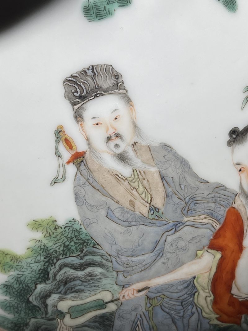 清晚期 粉彩八仙纹天球瓶 - 图9