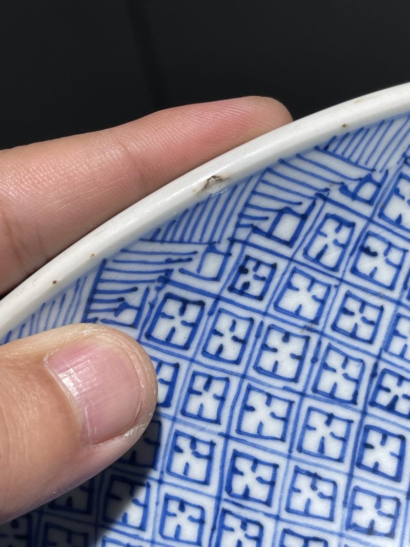 清康熙 青花开窗八仙人物凤尾尊 - 图13