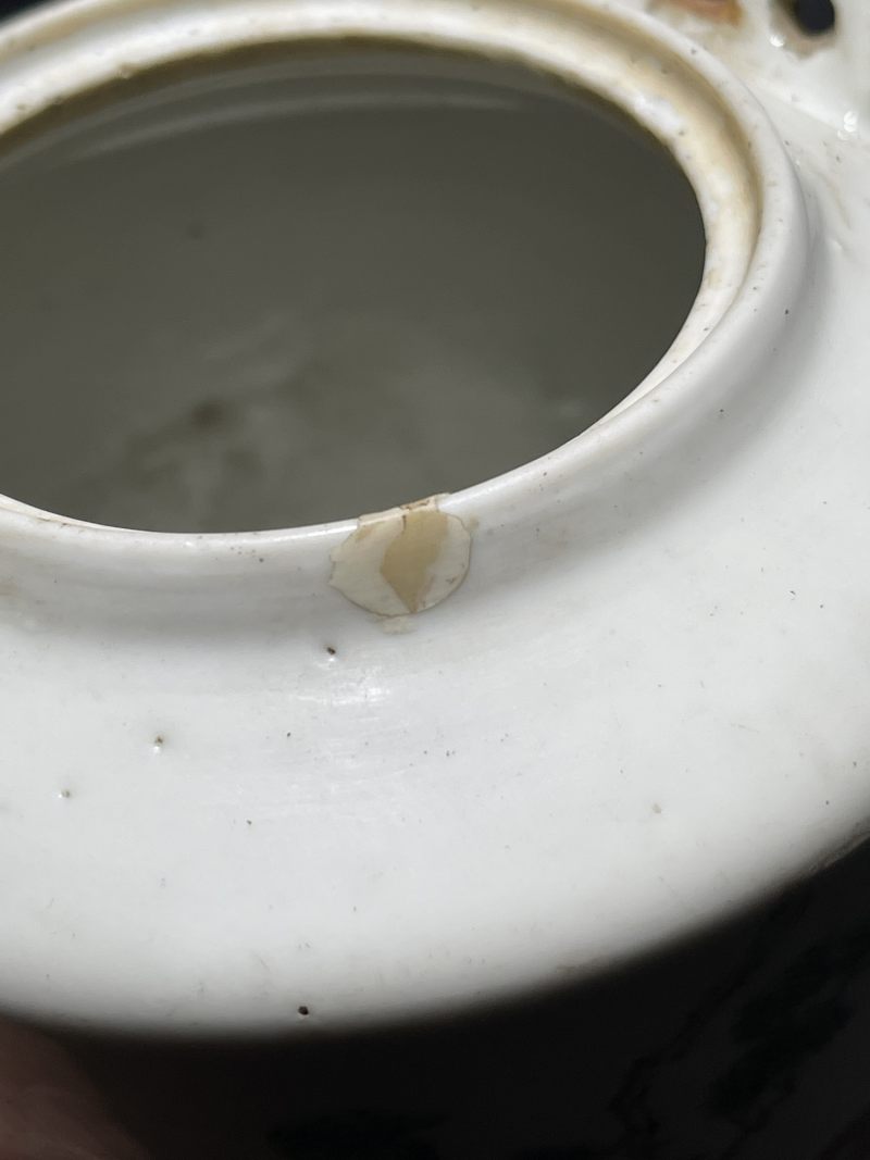 民国 粉彩花鸟纹茶壶一组12件 - 图40