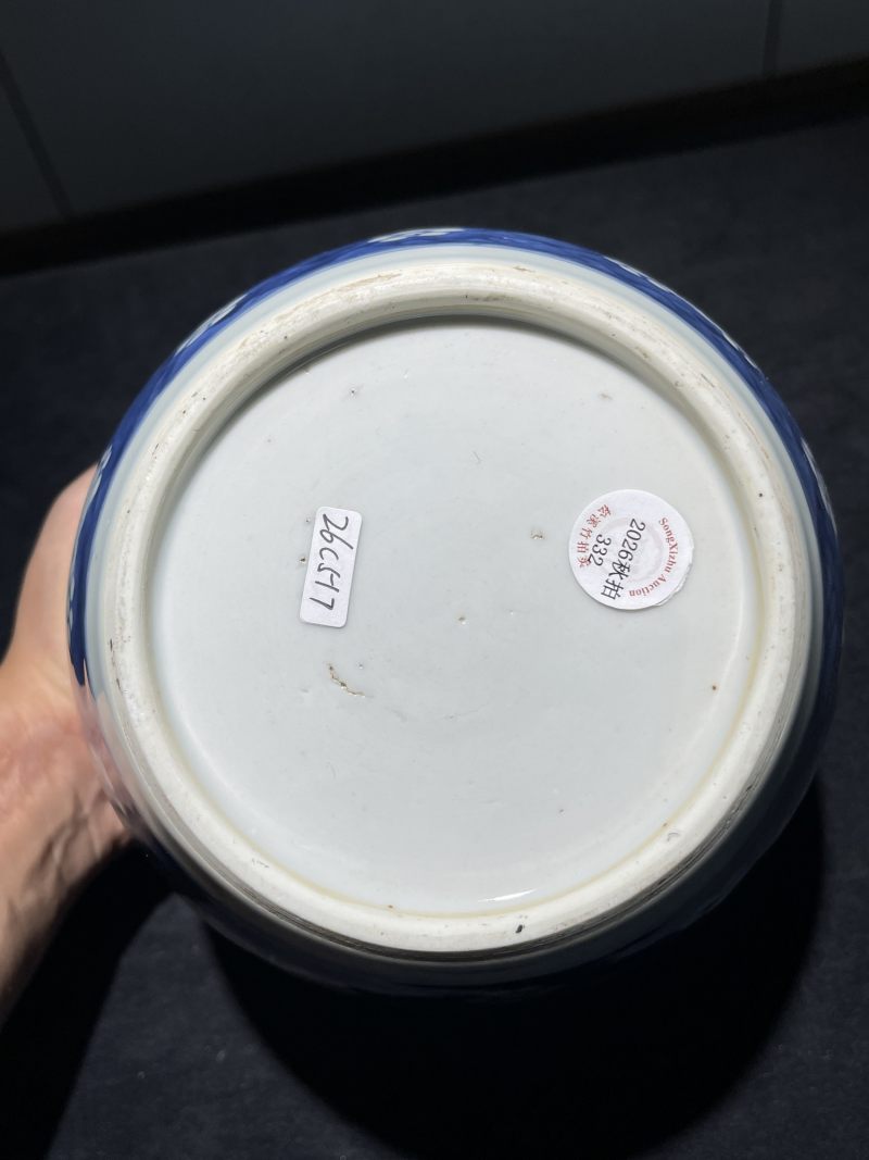 清康熙 冰梅开光博古纹罐 - 图8