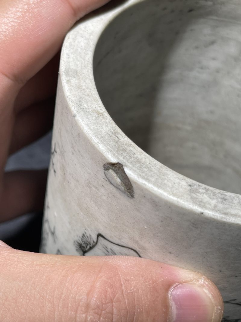 清代 粉彩、青花笔筒一组4件 - 图8
